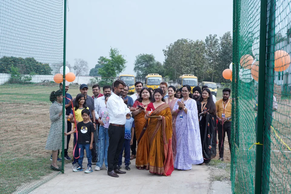 Students participating in YCA activities at BOMIS Naubatpur