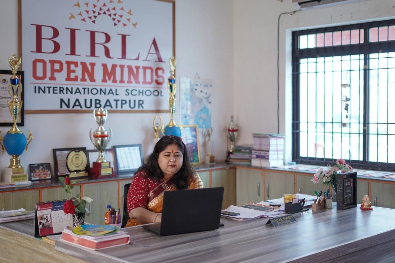 Parents and teachers during the 2026 annual parent–teacher meeting at BOMIS Naubatpur