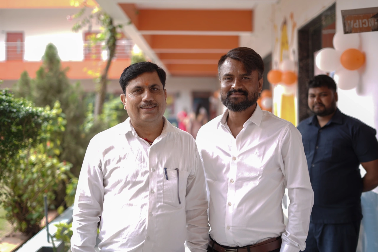 Parents and teachers during the 2026 annual parent–teacher meeting at BOMIS Naubatpur