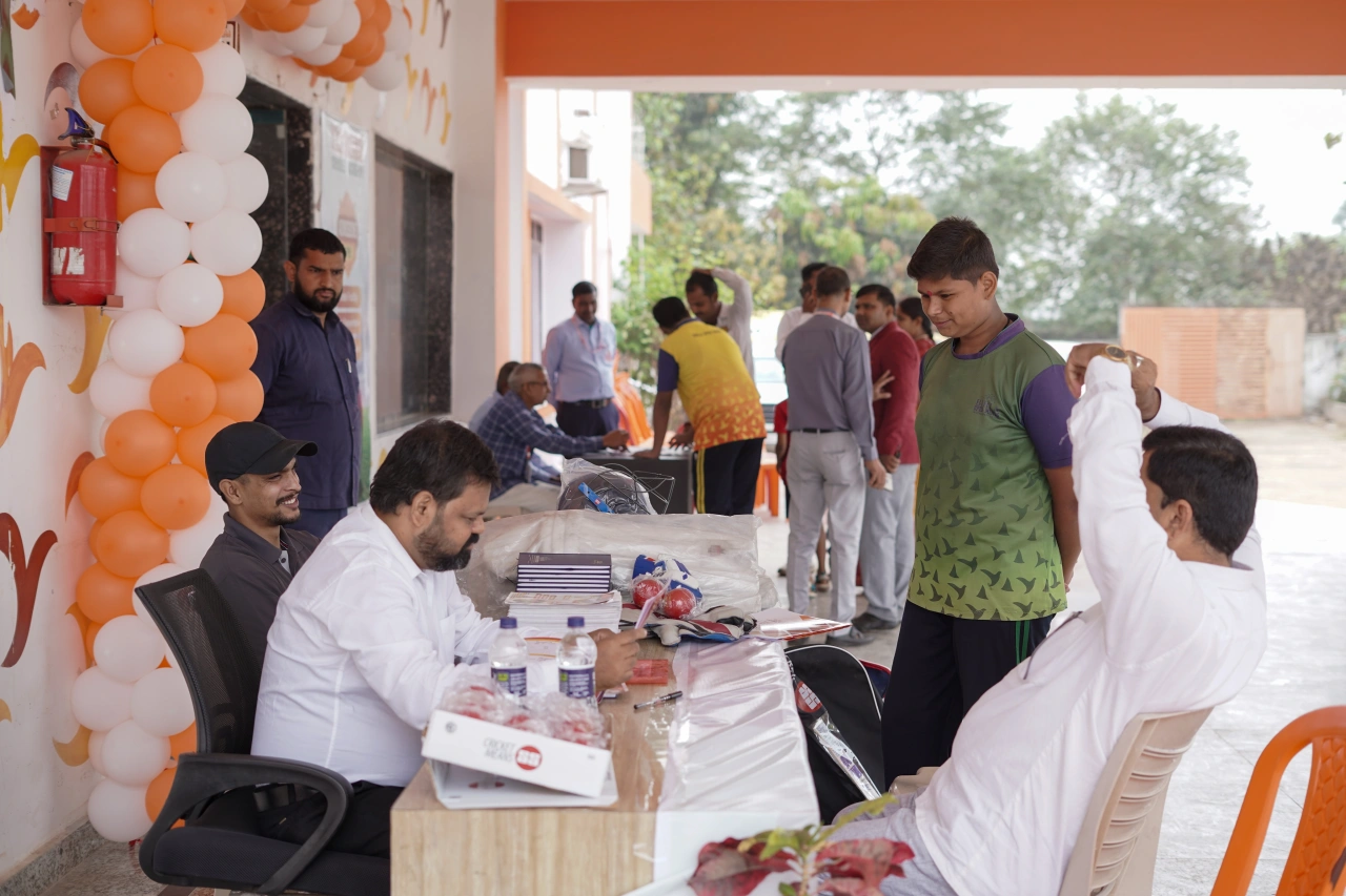 Students participating in YCA activities at BOMIS Naubatpur
