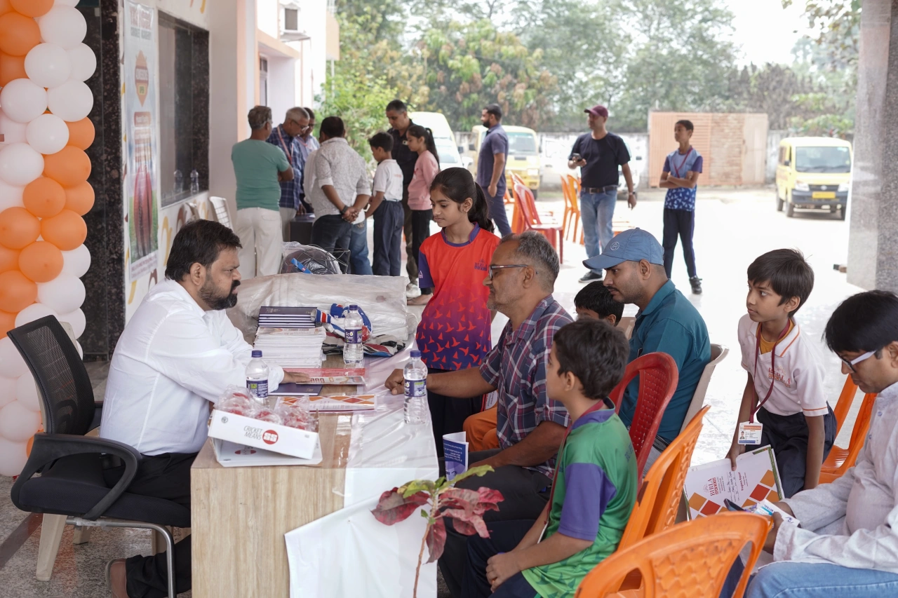 Students participating in YCA activities at BOMIS Naubatpur