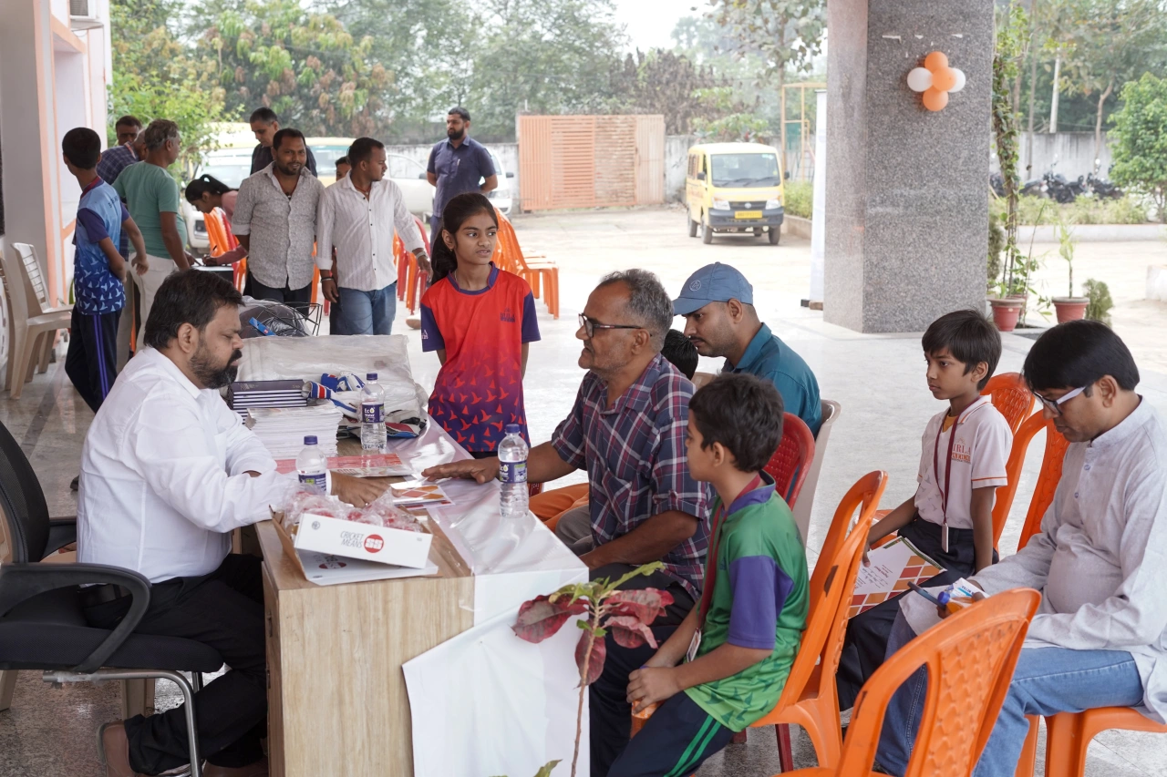 Students participating in YCA activities at BOMIS Naubatpur